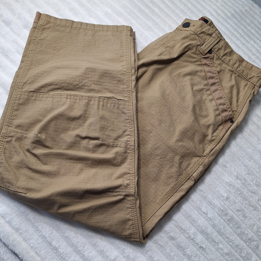 Ridgecut ToughWear Rip Stop Double Knee Cargo Pants Mens 40X30 Khaki